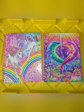 Lisa Frank Rainbow Unicorn Notebook - Pink, Purple, Blue, Yellow, Green